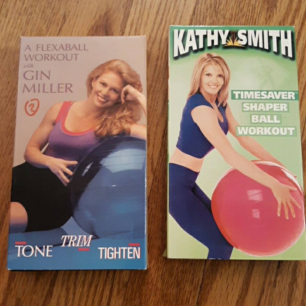 VHS ball workout tapes